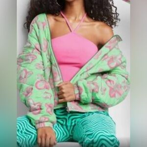 Wild Fable Women's Hooded Quilted Jacket
Mint Green Size large